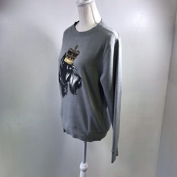 Juicy Couture Gray Dog with Crown Sweatshirt S - Picture 3 of 7